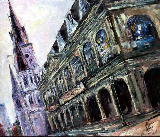 Painting titled "In the Heart of Fre…" by Natasha Mylius, Original Art, Oil