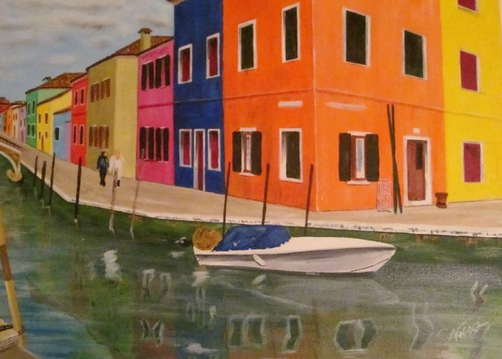 Painting titled "Murano" by Nathanael Cesar, Original Artwork, Acrylic