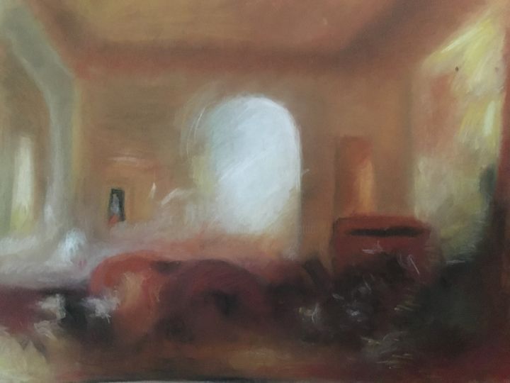 Рисунок под названием "d’ après Turner « i…" - Nathalie De Courrèges, Подлинное произведение искусства, Пастель