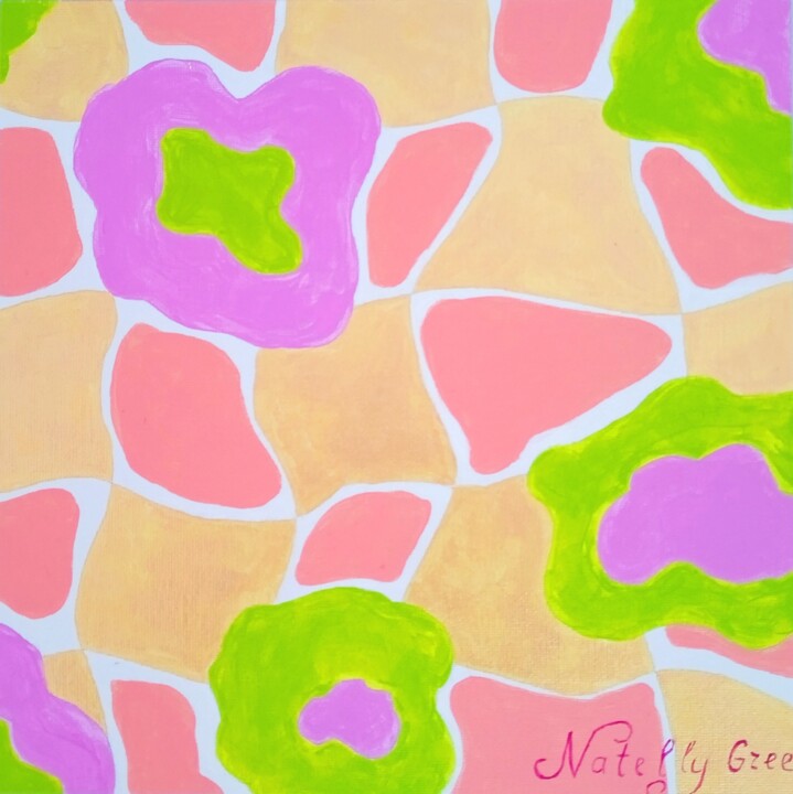 Painting titled "Canvas Painting Mat…" by Natelly Gree, Original Artwork, Acrylic