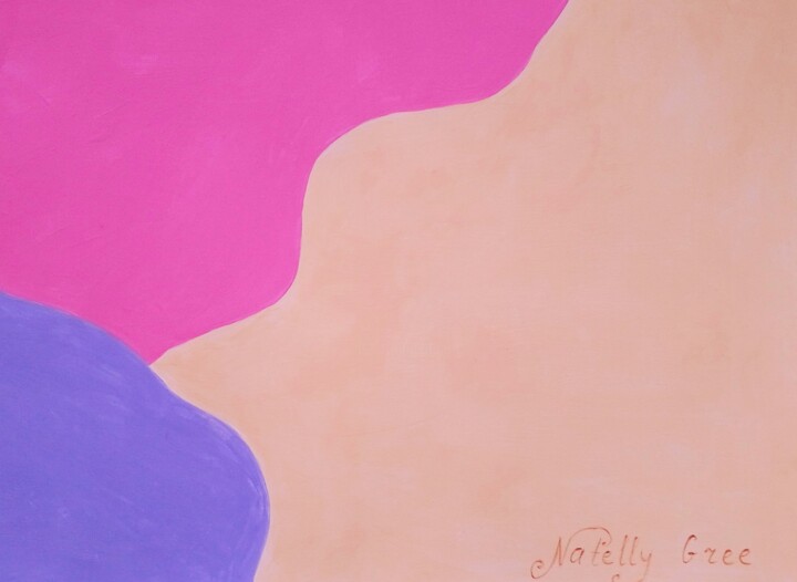 Ζωγραφική με τίτλο "Colorful Life Canva…" από Natelly Gree, Αυθεντικά έργα τέχνης, Ακρυλικό