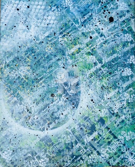 Peinture intitulée "Vintage" par Eracama.N, Œuvre d'art originale, Acrylique