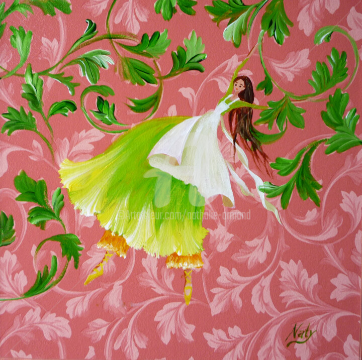 Malarstwo zatytułowany „Jane” autorstwa Nathalie Armand, Oryginalna praca, Olej