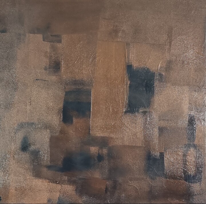 Pittura intitolato "Industriel" da Nathalie Fernandes (Natys), Opera d'arte originale, Acrilico Montato su Telaio per barell…