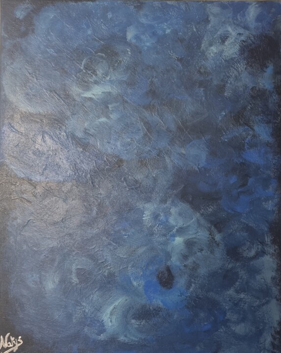 Malarstwo zatytułowany „El Flora fleur bleue” autorstwa Nathalie Fernandes (Natys), Oryginalna praca, Akryl Zamontowany na D…
