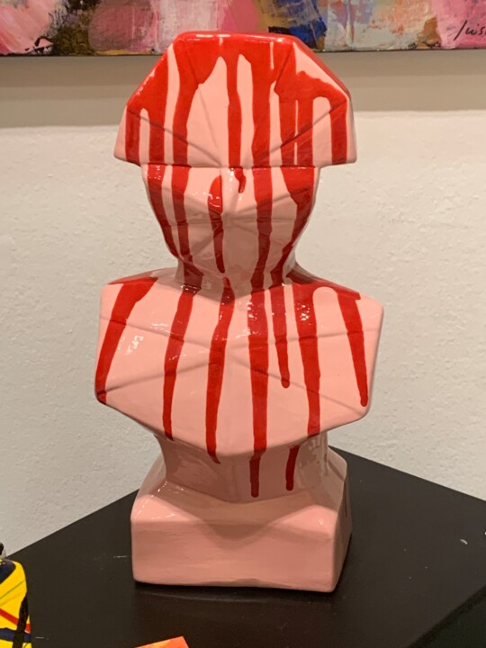 Sculpture titled "Sculpture Napoléon…" by Nathalie Ferrero-Sakhinis (FerSak), Original Artwork, Ceramics