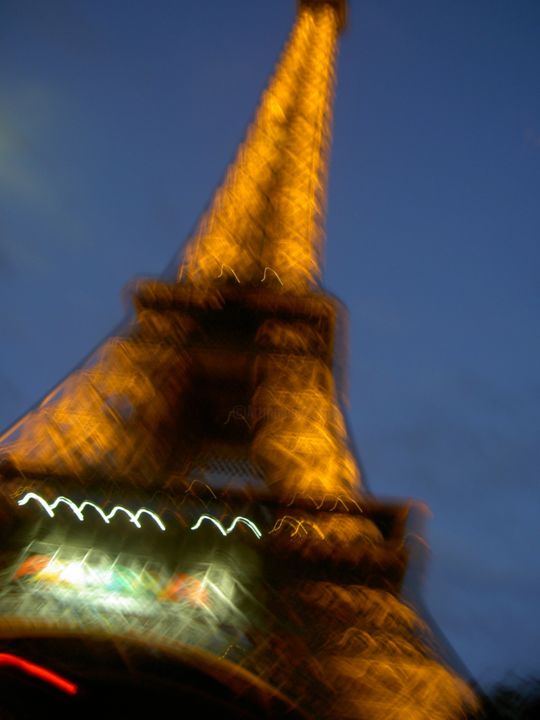 Fotografia intitolato "La Tour Eiffel" da Nathalie Mansard, Opera d'arte originale, Fotografia non manipolata