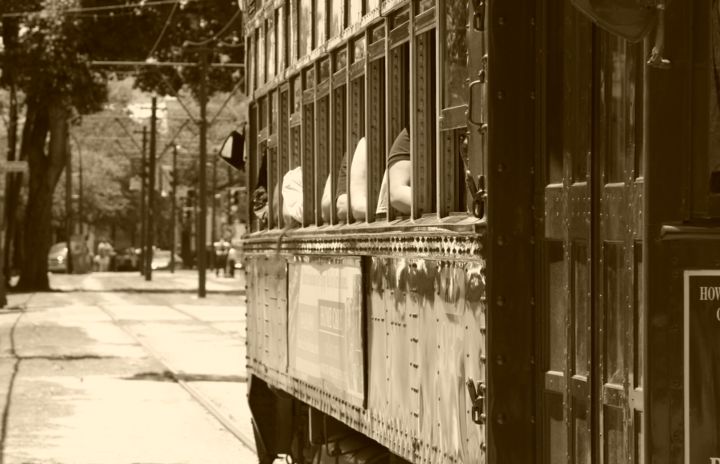 Fotografia intitulada "Street car 3" por Nathalie Mansard, Obras de arte originais, Fotografia Não Manipulada