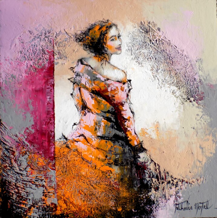 Pittura intitolato "je reviendrai.Natha…" da Nathalie Montel, Opera d'arte originale, Altro