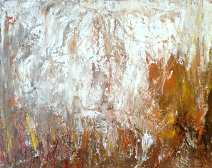 Painting titled "RÊVE D'ÉTERNITÉ" by Nathalie Morin, Original Artwork, Acrylic