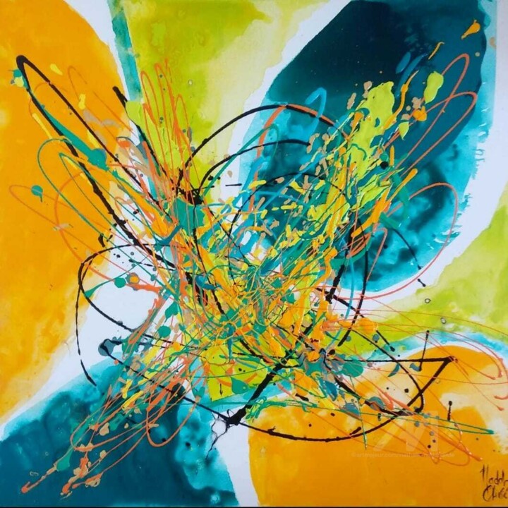 Peinture intitulée "ORGANIC" par Nathalie Nadal-Olivié, Œuvre d'art originale, Acrylique