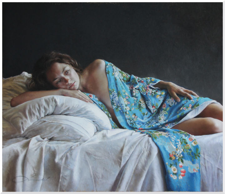 Рисунок под названием "Reproduction Fine-A…" - Nathalie Picoulet, Подлинное произведение искусства, Пастель