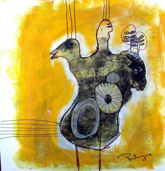 Zeichnungen mit dem Titel "Equipée" von Nathalie Portejoie, Original-Kunstwerk, Andere