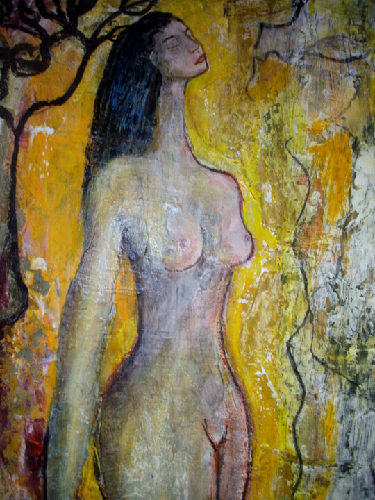 Painting titled "La longue" by Nathalie Straseele, Original Artwork