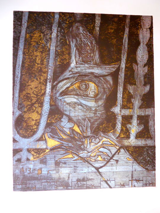 Incisioni, stampe intitolato "Le prince des ténèb…" da Nathalie Watrin, Opera d'arte originale