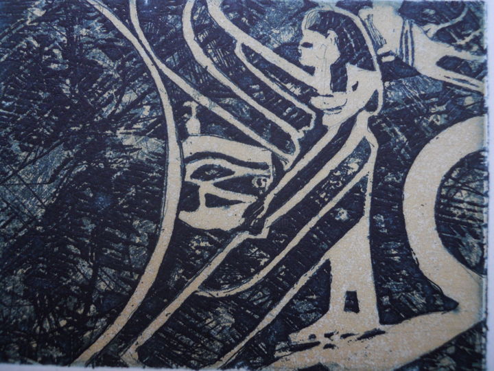Gravures & estampes intitulée "Egypt" par Nathalie Watrin, Œuvre d'art originale