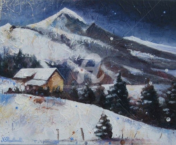 Painting titled "vercors le peuil" by Nathalie Pouillault Boyaval, Original Artwork, Other