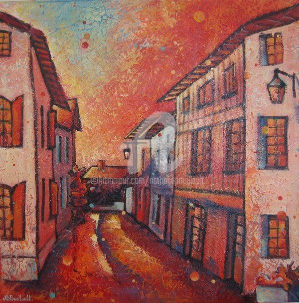 Painting titled "Sainte Catherine" by Nathalie Pouillault Boyaval, Original Artwork, Other