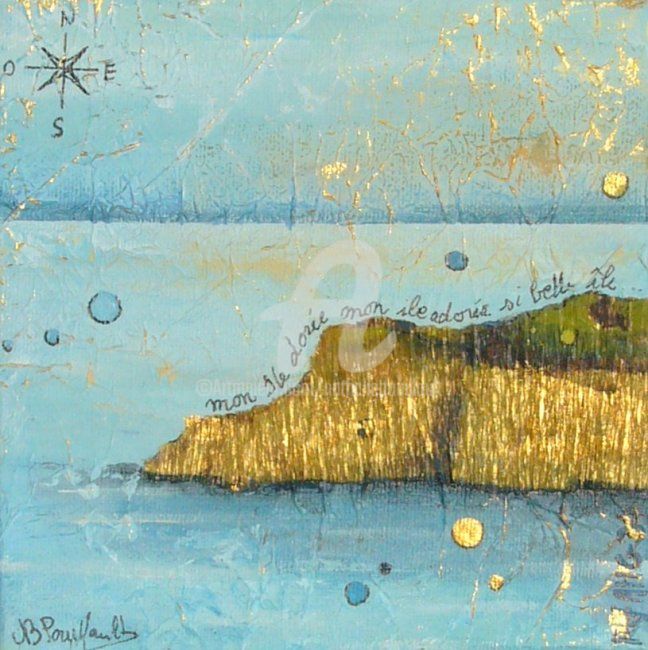 Painting titled "Belle ile en mer VI…" by Nathalie Pouillault Boyaval, Original Artwork