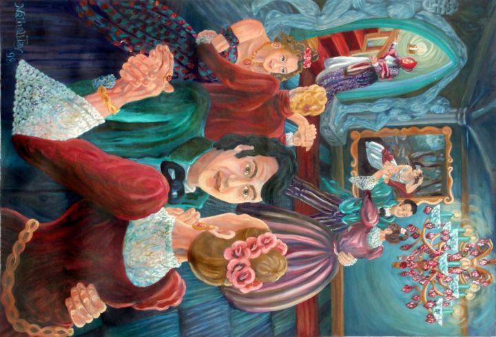 Картина под названием "La femme abandonnée" - Nathalitay, Подлинное произведение искусства