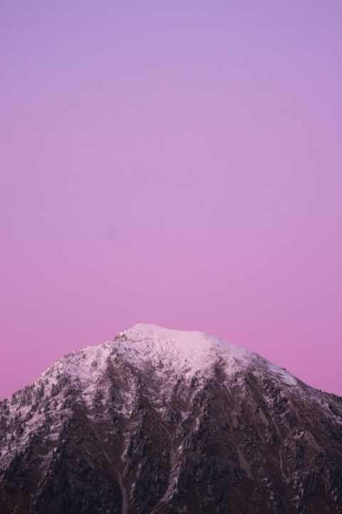 Fotografía titulada "montagne rose" por Nathanael Desmeules, Obra de arte original, Fotografía digital