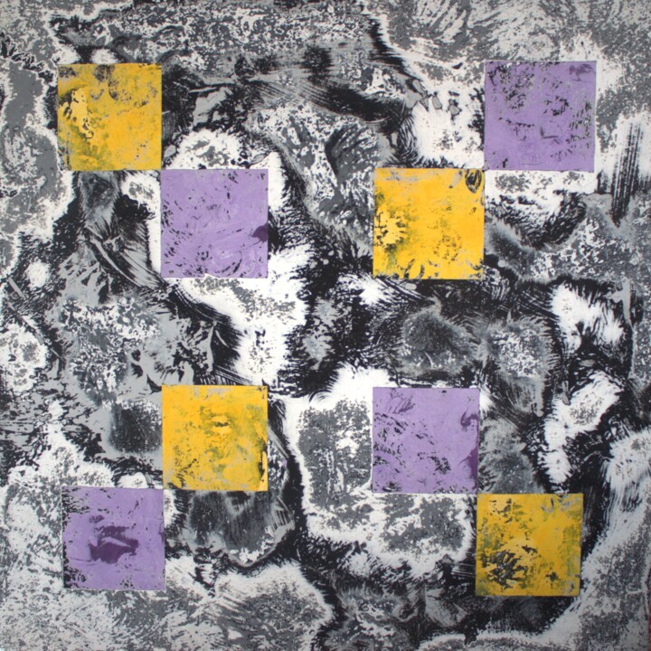 Картина под названием "Abstraction 004" - Natlav, Подлинное произведение искусства, Акрил