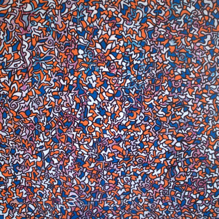 Картина под названием "Abstraction 006" - Natlav, Подлинное произведение искусства, Акрил