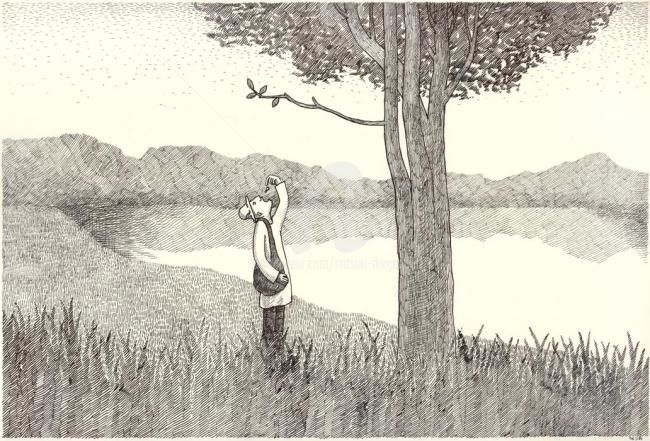 Картина под названием "collector 8" - Natsuo Ikegami, Подлинное произведение искусства