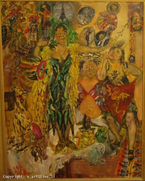 Malerei mit dem Titel "Саломея / Salome" von Natta Konysheva, Original-Kunstwerk, Öl