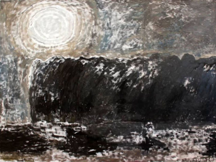 Pintura titulada "The light" por Ričardas Vyšniauskas, Obra de arte original, Oleo