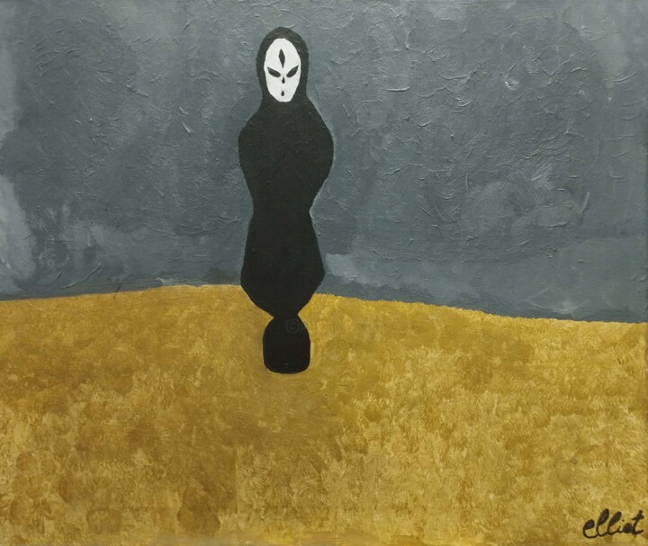 Malarstwo zatytułowany „L'Âme torturée” autorstwa Frédéric Brasseur, Oryginalna praca, Akryl