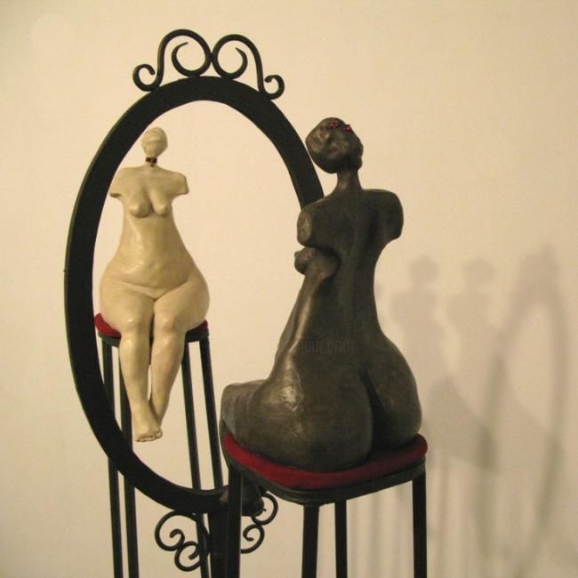 Skulptur mit dem Titel "Untitled (illusion)…" von Nava Harel Shoshani, Original-Kunstwerk