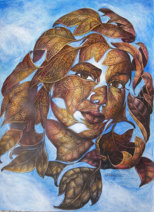 印花与版画 标题为“The Face of the Wind” 由Nazabal, 原创艺术品, 数字打印