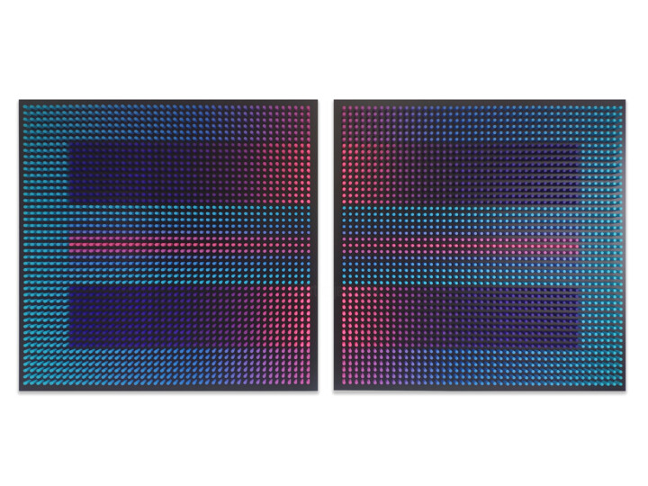 제목이 "Cold field (diptych)"인 미술작품 Nazar Symotiuk로, 원작, 아크릴