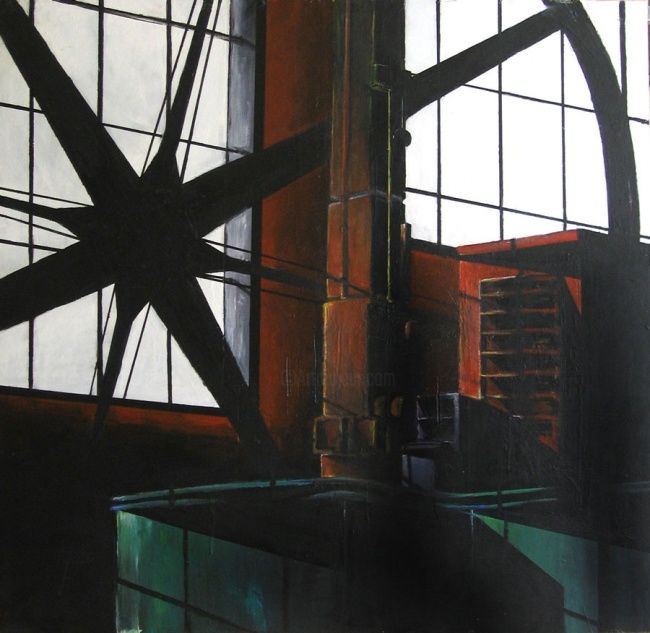 Painting titled "revolution industri…" by Nicolas Chausse, Original Artwork