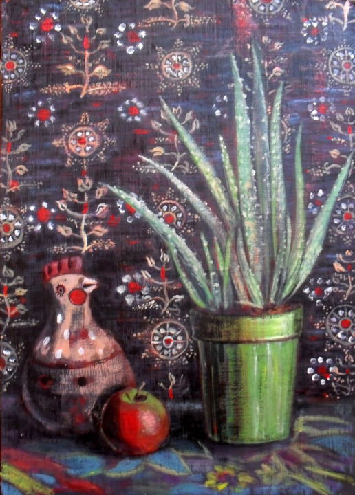 绘画 标题为“Aloe still life” 由Nady Mironchuk, 原创艺术品, 其他