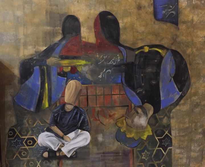 Pintura intitulada "Untitled-3" por Neda Ghaffari, Obras de arte originais, Acrílico