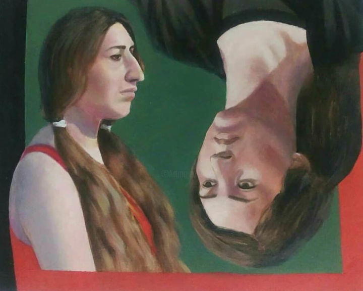 Painting titled "Untitled-1" by Neda Seyedabadi, Original Art, Acrylic