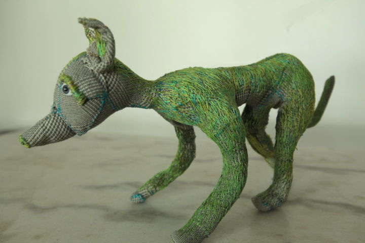 Sculptuur getiteld "chien-pl-profil-web…" door Neevherne, Origineel Kunstwerk, Anders