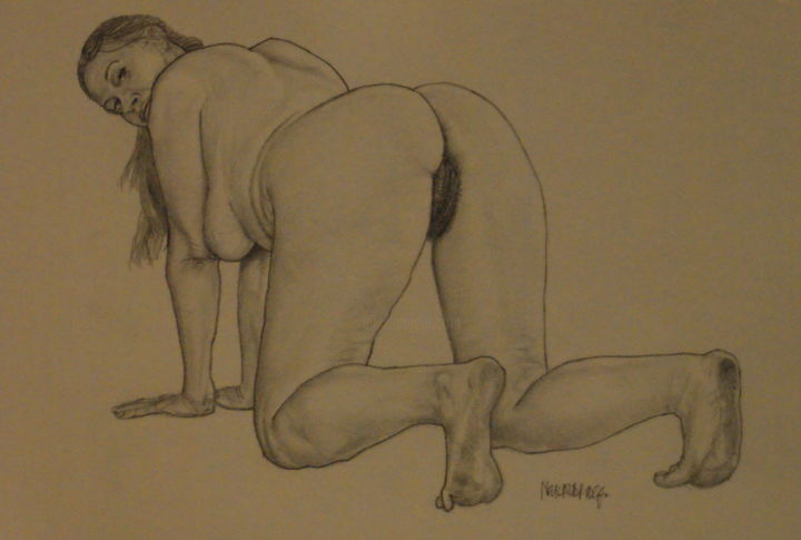 Rysunek zatytułowany „modesty 2” autorstwa Aldridge Neil, Oryginalna praca