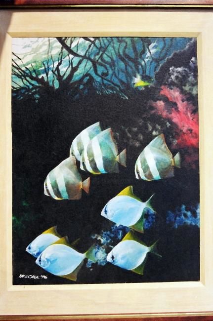 Pintura intitulada ""Estuarine Beauties"" por Neil Caral, Obras de arte originais, Óleo