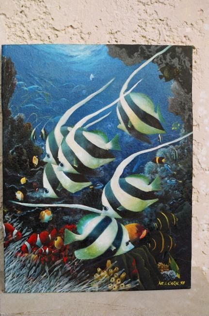 Pintura intitulada ""Clowns, Butterflie…" por Neil Caral, Obras de arte originais, Óleo