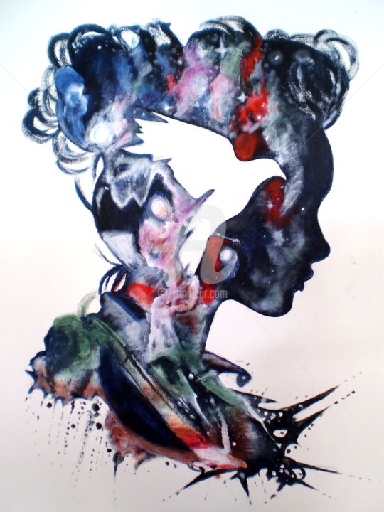 Malarstwo zatytułowany „Inner space” autorstwa Neint Visiroff, Oryginalna praca, Akryl