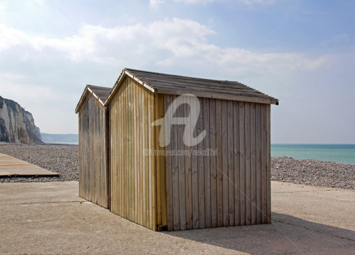 「Cabines de plage (D…」というタイトルの写真撮影 Véronique Lestoquoy (neko92vl)によって, オリジナルのアートワーク, デジタル