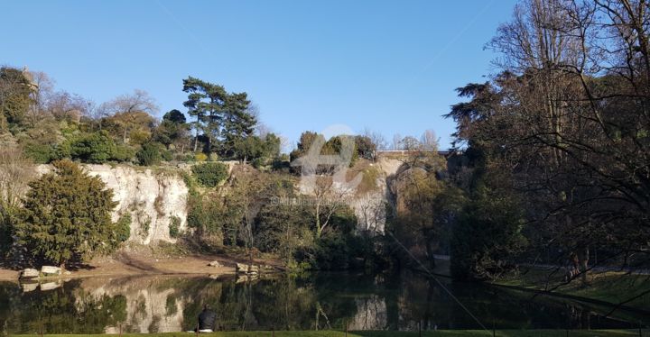 Photographie intitulée "Buttes Chaumont" par Nelly Coudoux, Œuvre d'art originale