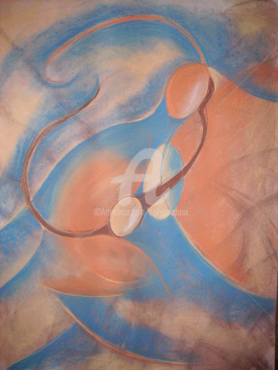 Painting titled "reliance 2" by Nelly Coudoux, Original Artwork, Acrylic