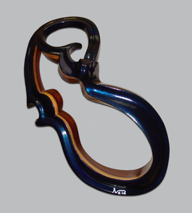 Sculpture titled "l-ame-du-violon.jpg" by Nelo Sculpteur, Original Artwork
