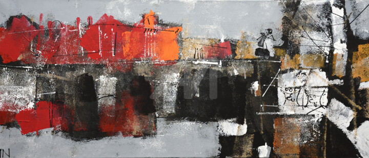 Painting titled "Аничков мост" by Igor Nelubovich, Original Art, Acrylic