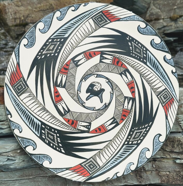 设计 标题为“On the Trypil motif…” 由Neonila Korotash, 原创艺术品, 表艺术