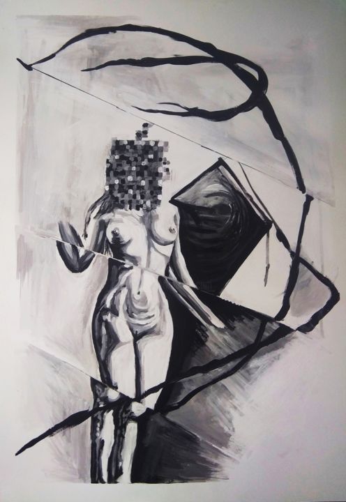 Peinture intitulée "Anora" par Avrel, Œuvre d'art originale, Acrylique Monté sur Plexiglas